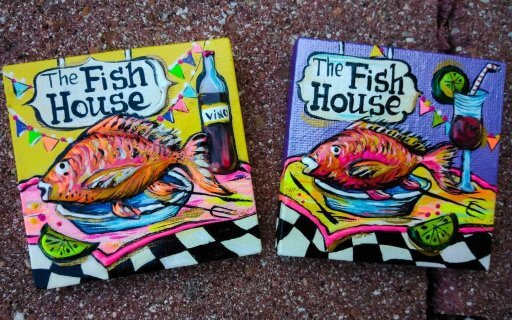Galyna Trach fish house magnet