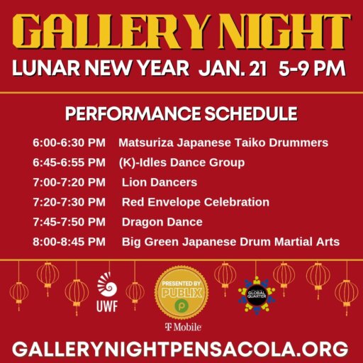 Pensacola Gallery Night Schedule 2025