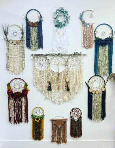 An example of the dreamcatchers available from The Grove at Gallery Night.